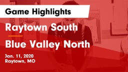 Raytown South  vs Blue Valley North  Game Highlights - Jan. 11, 2020
