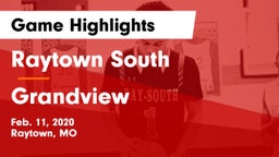 Raytown South  vs Grandview  Game Highlights - Feb. 11, 2020