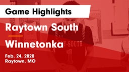 Raytown South  vs Winnetonka  Game Highlights - Feb. 24, 2020