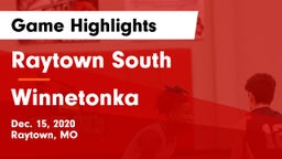 Raytown South  vs Winnetonka  Game Highlights - Dec. 15, 2020