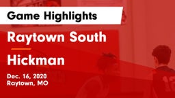 Raytown South  vs Hickman  Game Highlights - Dec. 16, 2020
