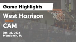 West Harrison  vs CAM  Game Highlights - Jan. 25, 2022