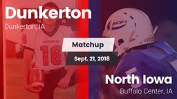 Matchup: Dunkerton vs. North Iowa  2018