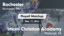 Matchup: Rochester vs. Imani Christian Academy  2016