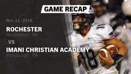 Recap: Rochester  vs. Imani Christian Academy  2016