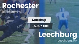 Matchup: Rochester vs. Leechburg  2018