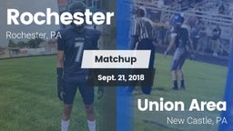 Matchup: Rochester vs. Union Area  2018