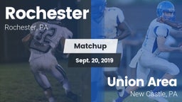 Matchup: Rochester vs. Union Area  2019