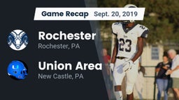 Recap: Rochester  vs. Union Area  2019