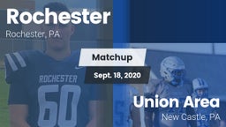 Matchup: Rochester vs. Union Area  2020