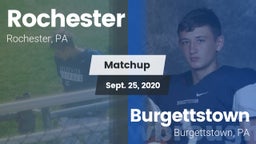 Matchup: Rochester vs. Burgettstown  2020