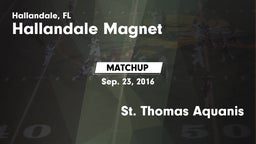 Matchup: Hallandale vs. St. Thomas Aquanis 2016