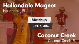 Matchup: Hallandale vs. Coconut Creek  2016