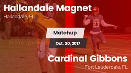 Matchup: Hallandale vs. Cardinal Gibbons  2017