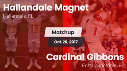 Matchup: Hallandale vs. Cardinal Gibbons  2017