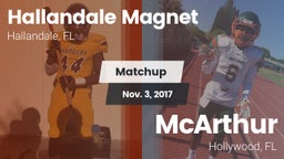 Matchup: Hallandale vs. McArthur  2017