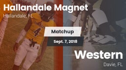 Matchup: Hallandale vs. Western  2018