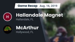 Recap: Hallandale Magnet  vs. McArthur  2019
