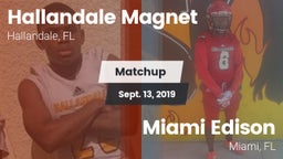 Matchup: Hallandale vs. Miami Edison  2019