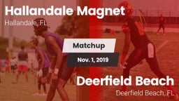 Matchup: Hallandale vs. Deerfield Beach  2019