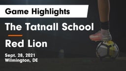 The Tatnall School vs Red Lion  Game Highlights - Sept. 28, 2021