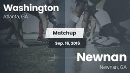 Matchup: Washington vs. Newnan  2016