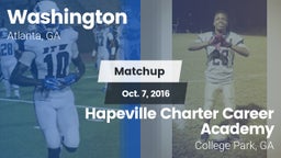 Matchup: Washington vs. Hapeville Charter Career Academy 2016