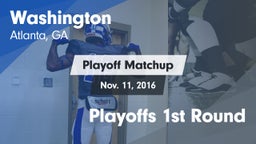 Matchup: Washington vs. Playoffs  1st Round 2016