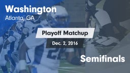 Matchup: Washington vs. Semifinals 2016