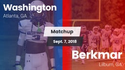 Matchup: Washington vs. Berkmar  2018