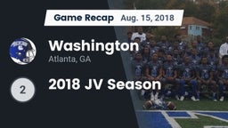 Recap: Washington  vs. 2018 JV Season 2018