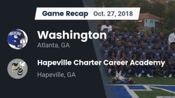 Recap: Washington  vs. Hapeville Charter Career Academy 2018