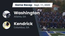 Recap: Washington  vs. Kendrick  2020