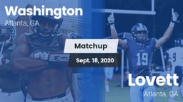 Matchup: Washington vs. Lovett  2020