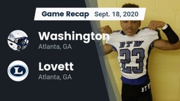 Recap: Washington  vs. Lovett  2020
