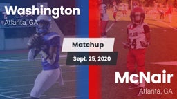 Matchup: Washington vs. McNair  2020