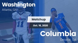 Matchup: Washington vs. Columbia  2020