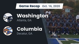 Recap: Washington  vs. Columbia  2020