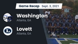Recap: Washington  vs. Lovett  2021