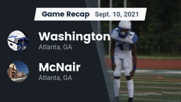 Recap: Washington  vs. McNair  2021