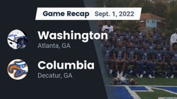 Recap: Washington  vs. Columbia  2022