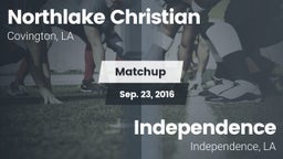 Matchup: Northlake Christian vs. Independence  2016