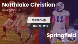 Matchup: Northlake Christian vs. Springfield  2016