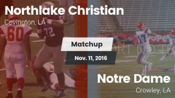 Matchup: Northlake Christian vs. Notre Dame  2016