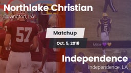 Matchup: Northlake Christian vs. Independence  2018
