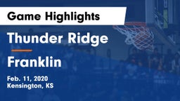 Thunder Ridge  vs Franklin  Game Highlights - Feb. 11, 2020