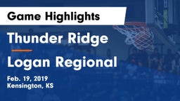 Thunder Ridge  vs Logan Regional Game Highlights - Feb. 19, 2019