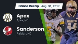 Recap: Apex  vs. Sanderson  2017