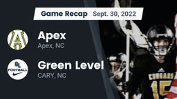 Recap: Apex  vs. Green Level  2022