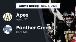 Recap: Apex  vs. Panther Creek  2022